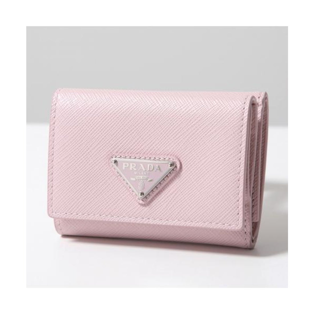 プラダ PRADA PRADA 三つ折り財布 1MH042 QHH トライアングルロゴ