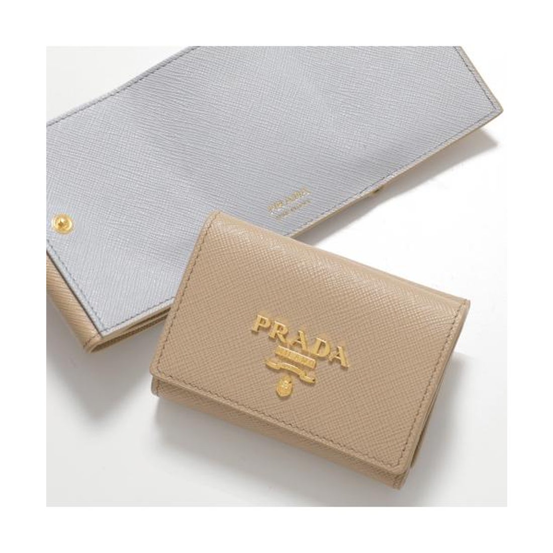 プラダ PRADA PRADA 三つ折り財布 1MH042 ZLP レザー （F03L6/SABBIA+