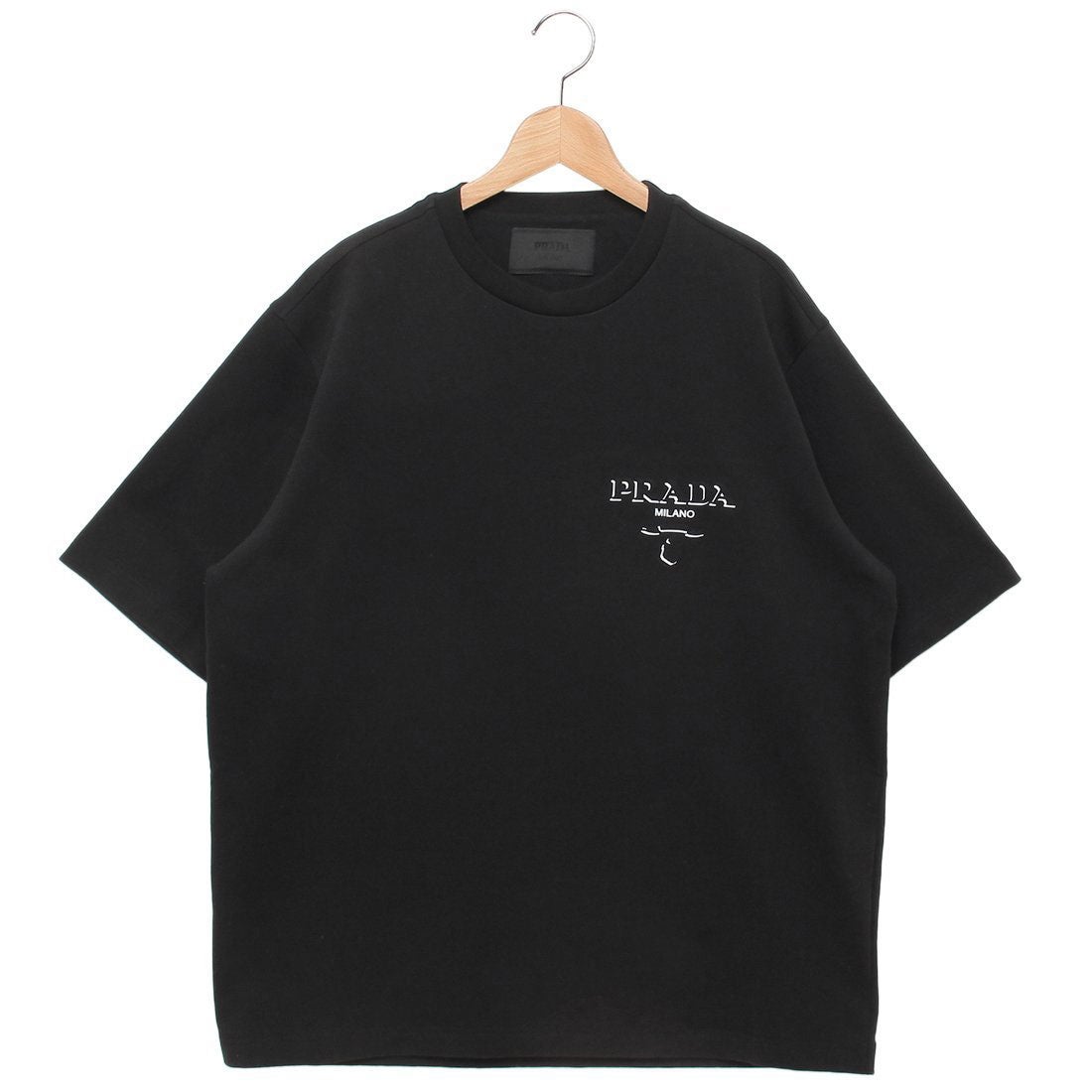 プラダ PRADA Tシャツ カットソー ブラック メンズ PRADA UJN896 14K7