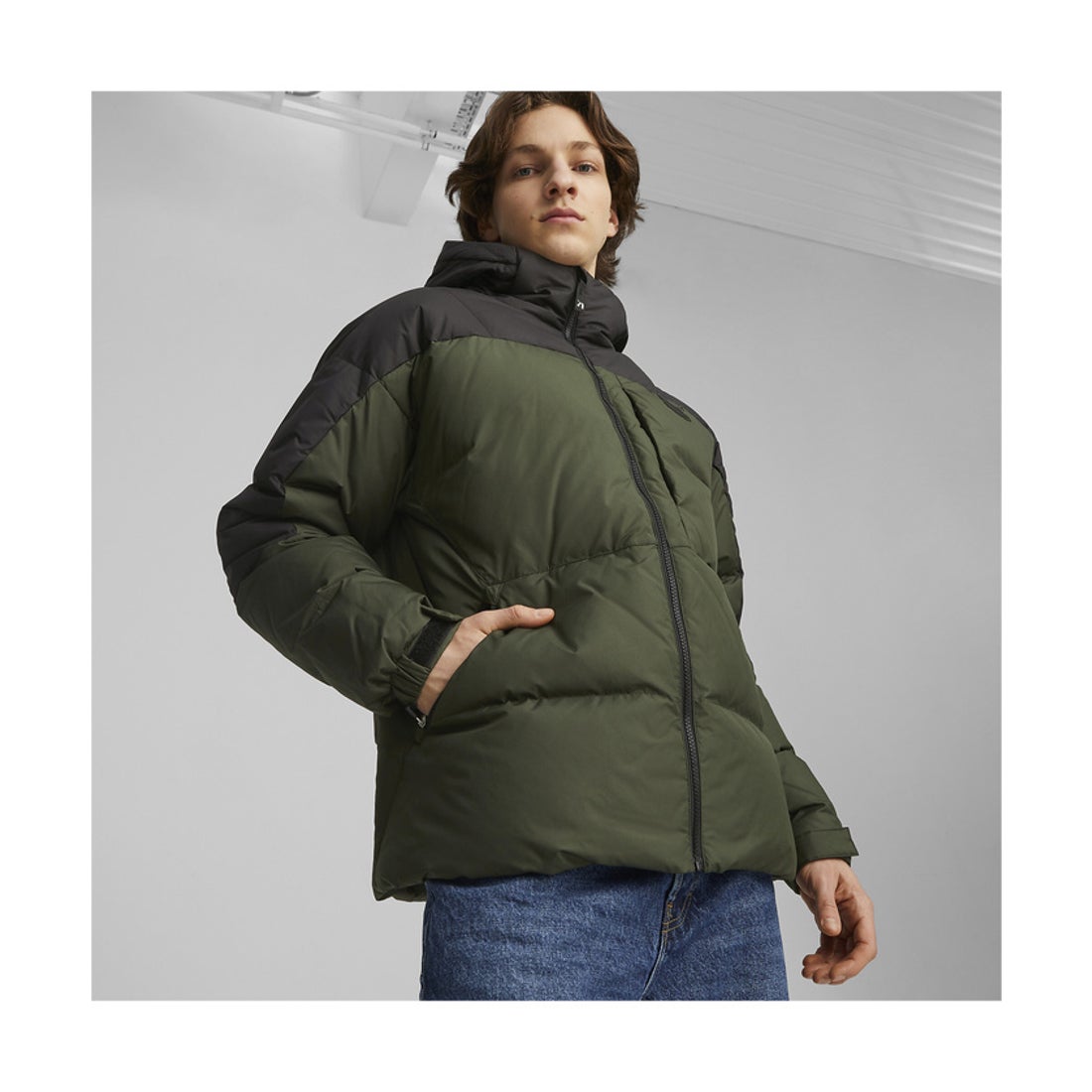 バイオハザードのオリーブグリーンジャケット、Mサイズ、フェイク