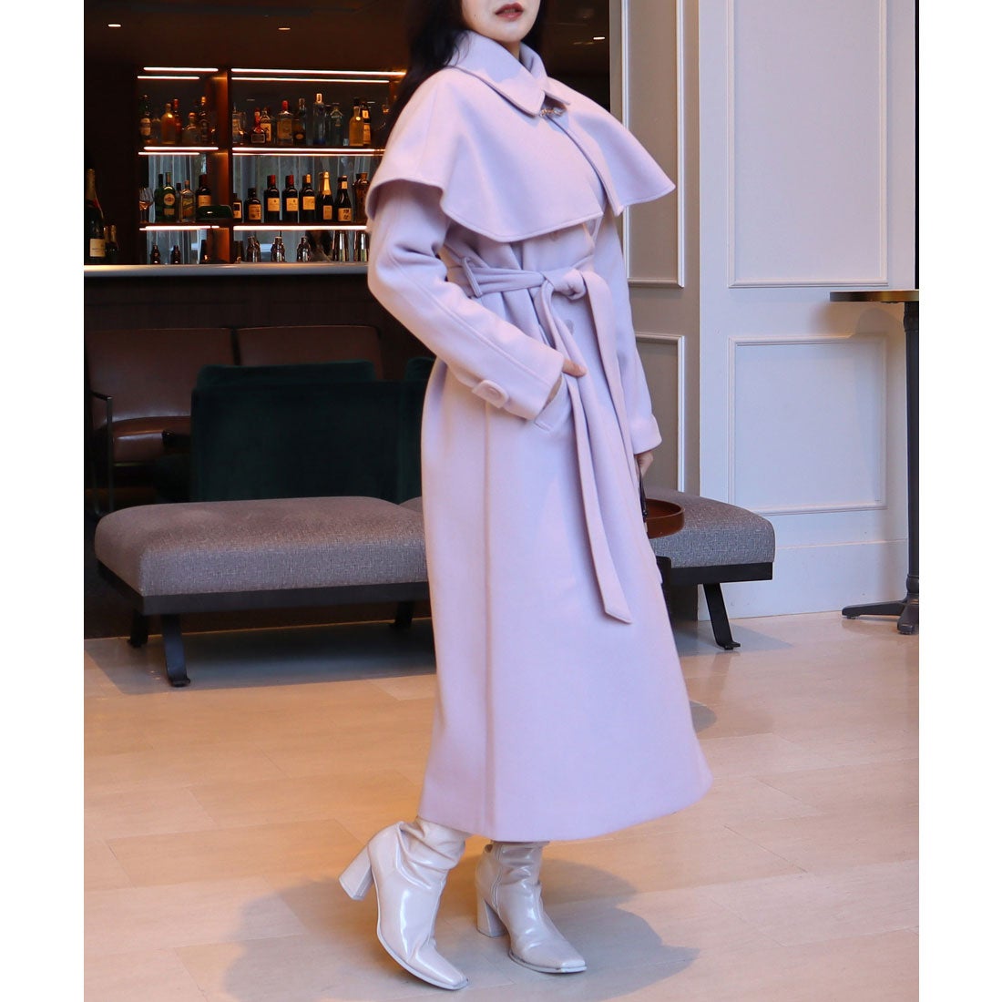 ロイヤルパーティー ROYAL PARTY ビットケープ付2wayロングコート