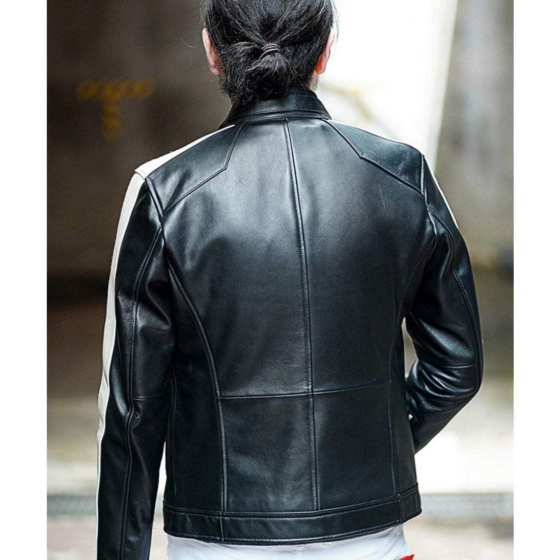 ラトルトラップ RattleTrap 袖ラインレザーシングルライダース