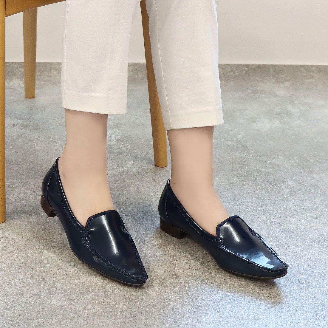 RABOKIGOSHI works 【ネット限定】全天候対応ローファー(シルバー