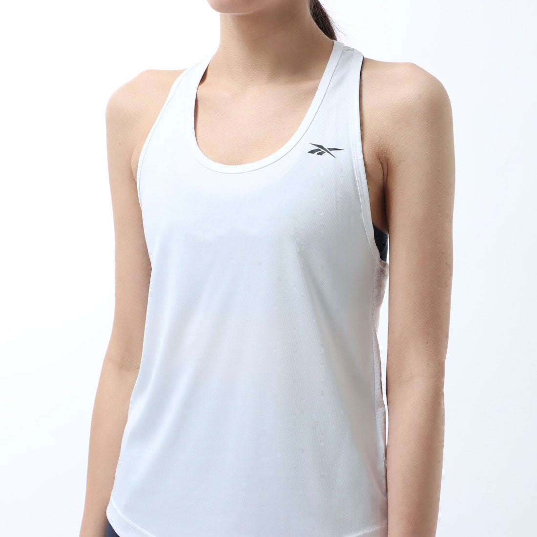 メッシュ バック タンク トップ / Mesh Back Tank Top （ホワイト