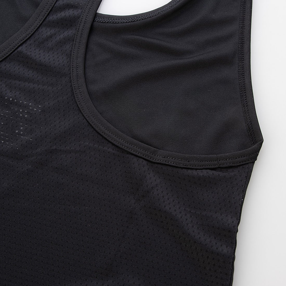 メッシュ バック タンク トップ / Mesh Back Tank Top （ブラック