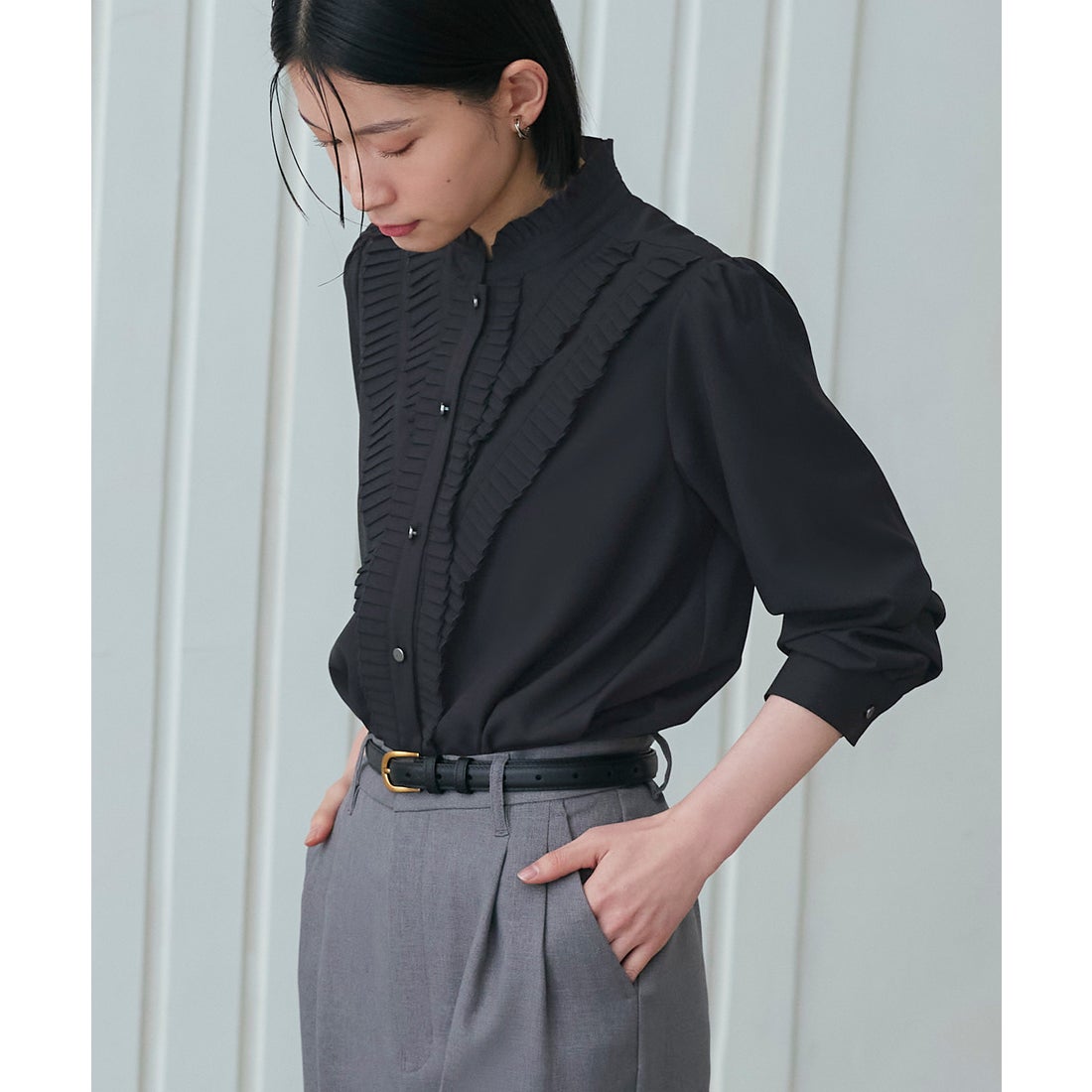 ルイルエブティック RUIRUE BOUTIQUE 洗える ストレッチ ｜ プリーツ