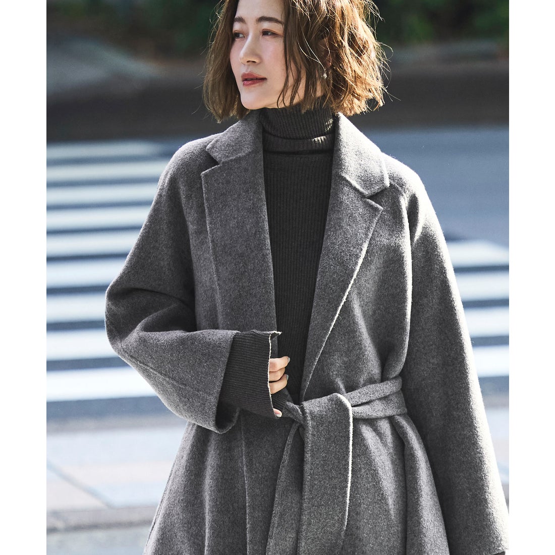 ルイルエブティック RUIRUE BOUTIQUE ウールリバー チェスターコート