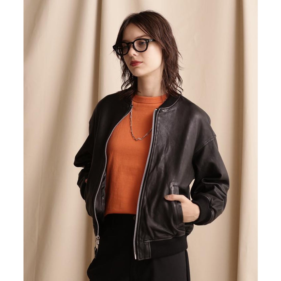 LEATHER JACKET BOWERY/レザージャケット バワリー MA-1 schott