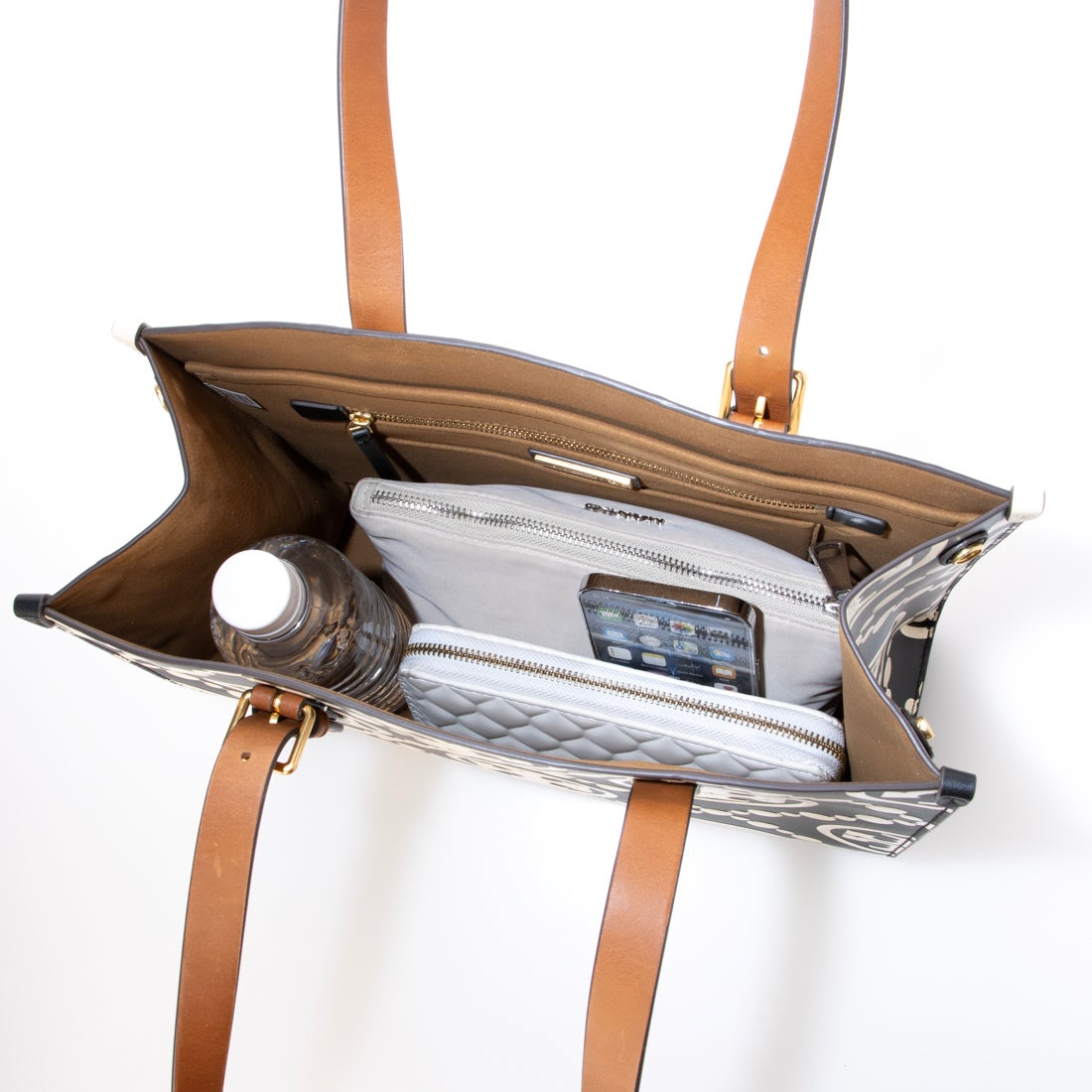 トリーバーチ TORY BURCH Tモノグラム エンボス スモール トート