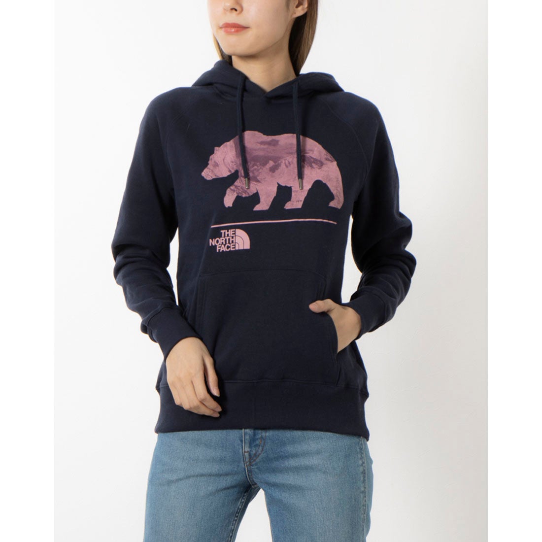 ザ ノース フェイス THE NORTH FACE ☆ベアーxロゴプリント裏起毛