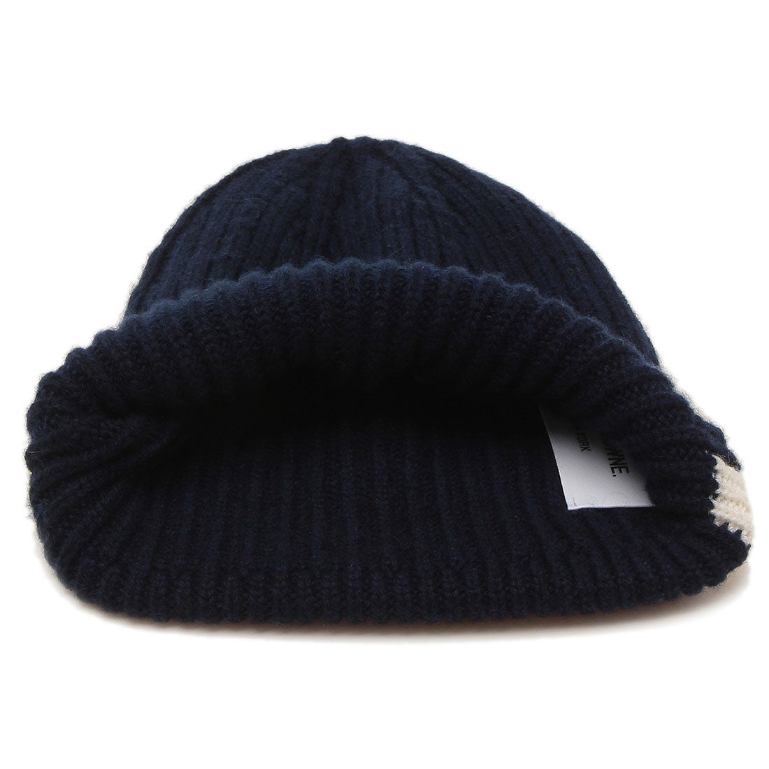 トム・ブラウン THOM BROWNE 帽子 ビーニー ニット帽 ネイビー メンズ