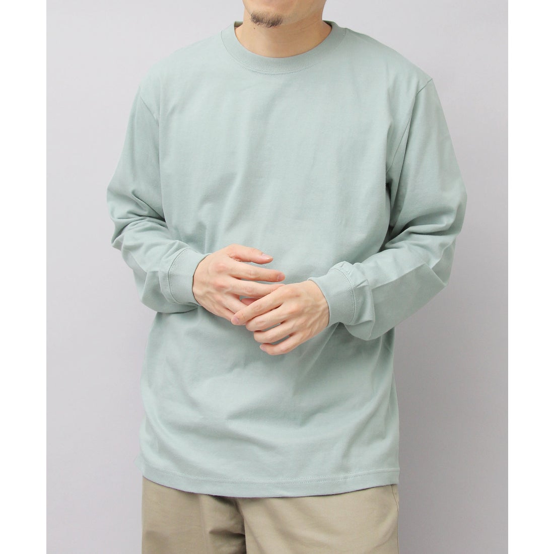 ユナイテッドアスレ United Athle 5.6オンス ロングスリーブ 袖リブ T