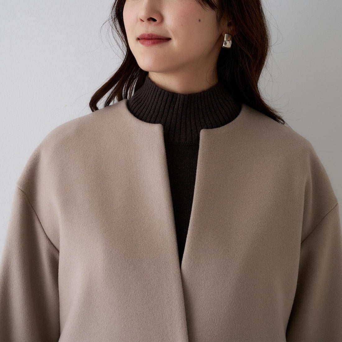 アンタイトル UNTITLED 【日本製／通勤／フォーマル】カシミヤ混ノー