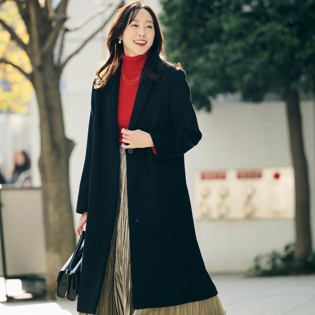 OUTER – THE TOÉ THE TOE グレー チェスターコート