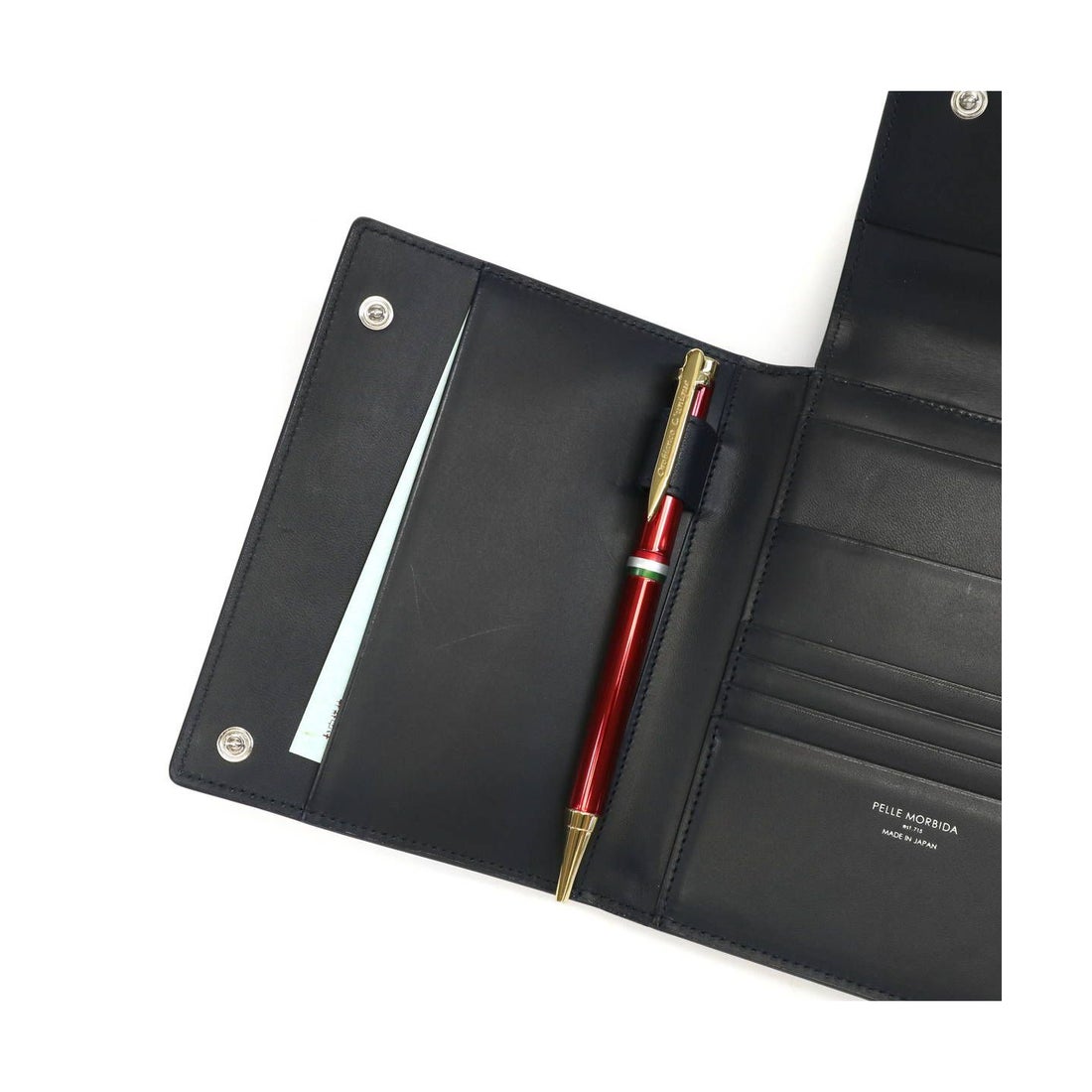 Pelle Morbida ブラックパスポートケース ペッレ モルビダ PELLE