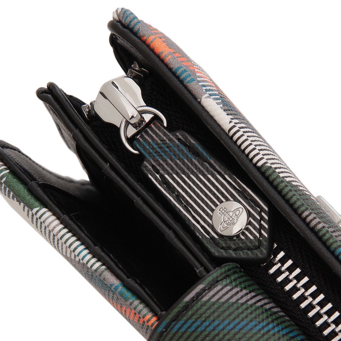 ヴィヴィアンウエストウッド 二つ折り財布 ダービー グリーン マルチ