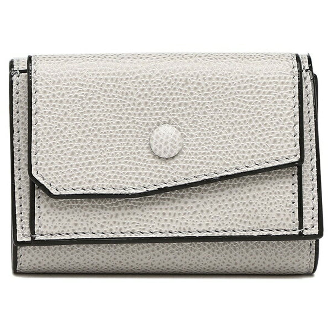 ヴァレクストラ Valextra 三つ折り財布 ミニ財布 グレー レディース