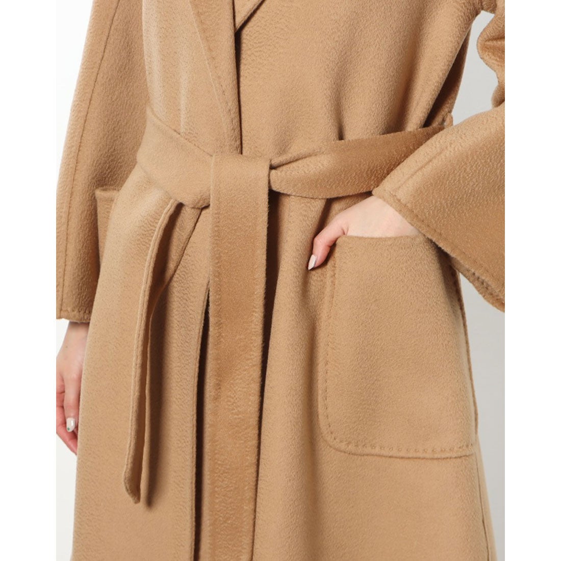 ベスジョーヤ VESGIOIA オーストラリアウールロングコートテーラード襟