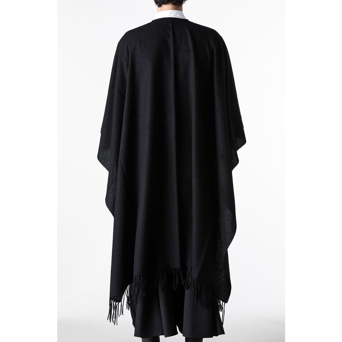 Yohji Yamamoto POUR HOMME Cut Poncho Muffler （Black） 通販 大阪