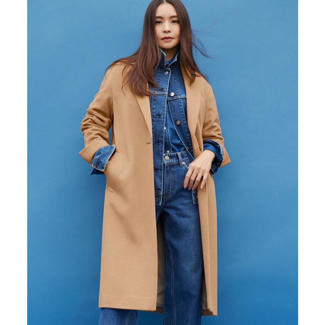 ニジュウサンク 23区 ウールカシミヤビーバー チェスターコート