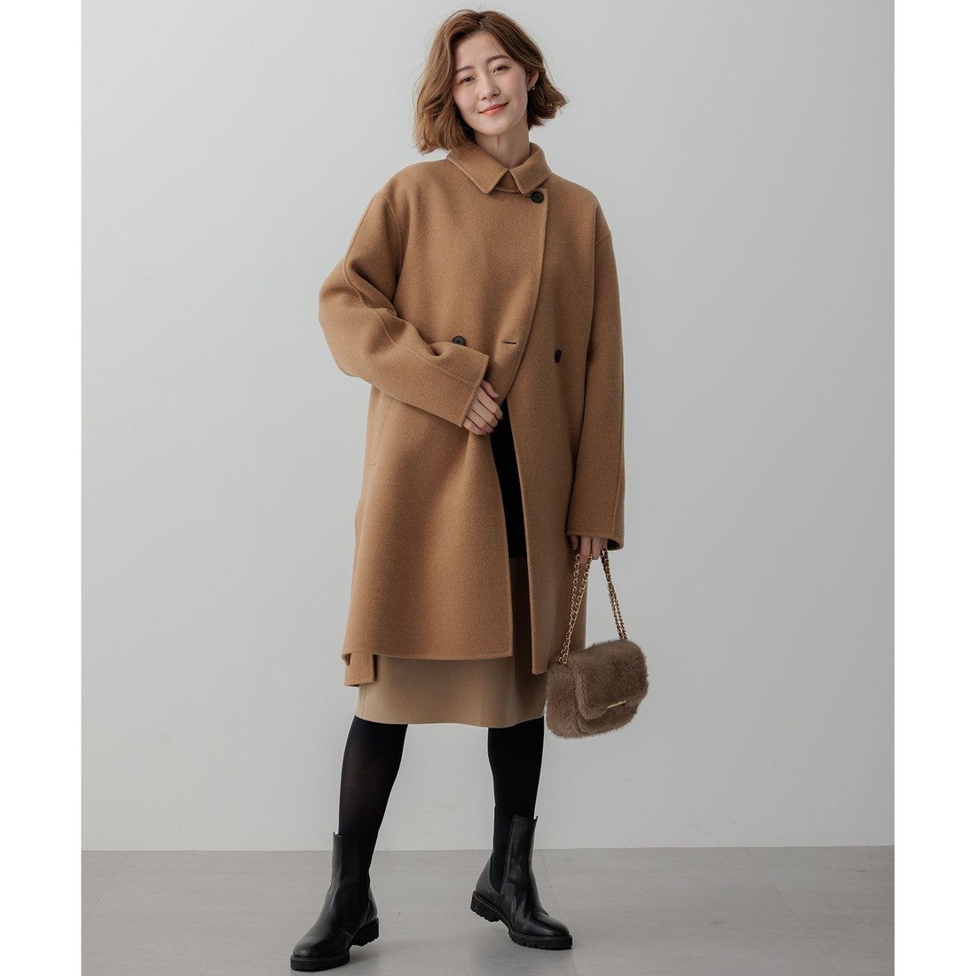 23区 【先行予約】MANTECOPure リバーコート （ダークグリーン系） -靴