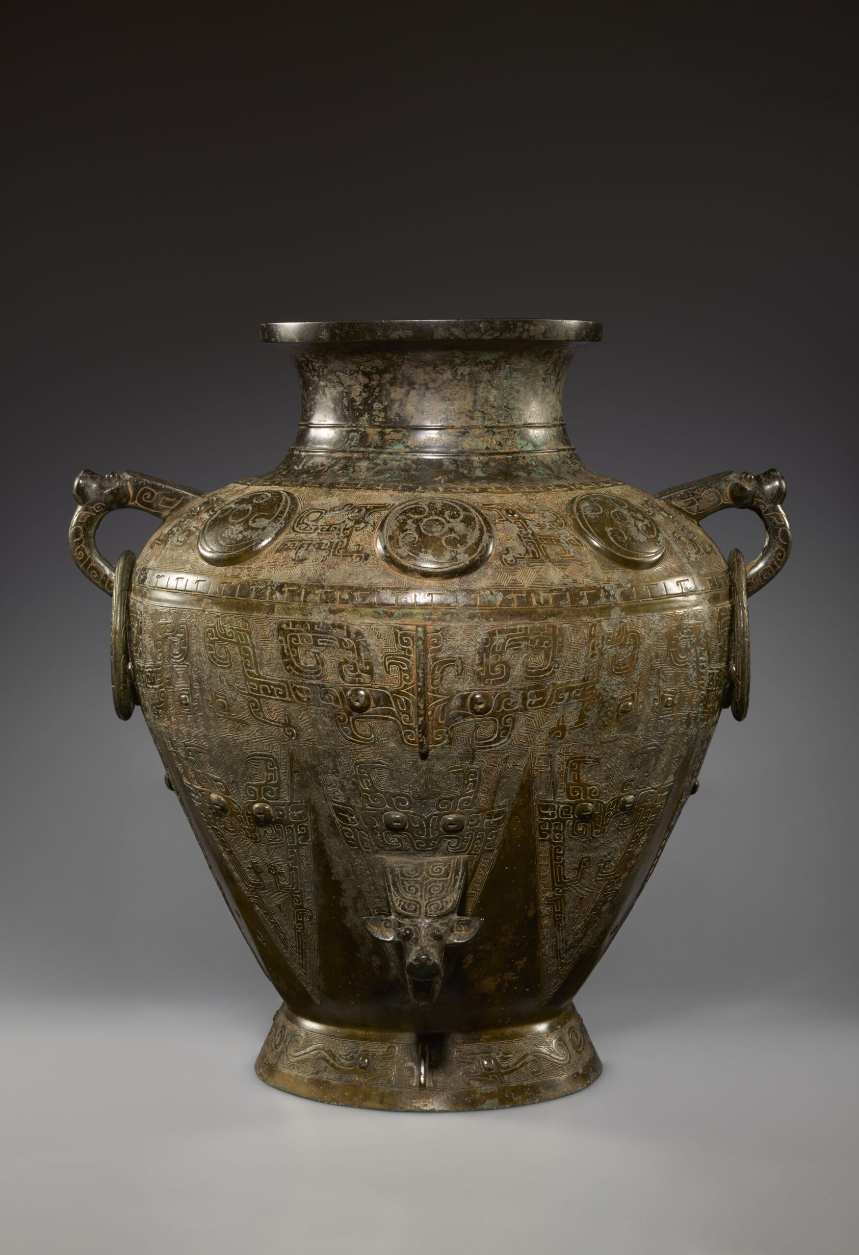 春秋戰國時代 青銅製 蛇蓋刻古文字圓鼎 箱付 古美術 時代品伝世品WWST082 鼎｜奈良国立博物館