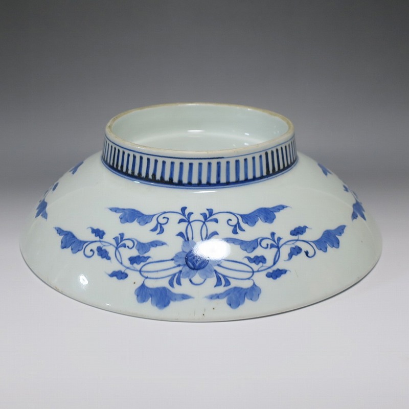 仙遊洞 鍋島焼 染付 松竹梅文 大皿