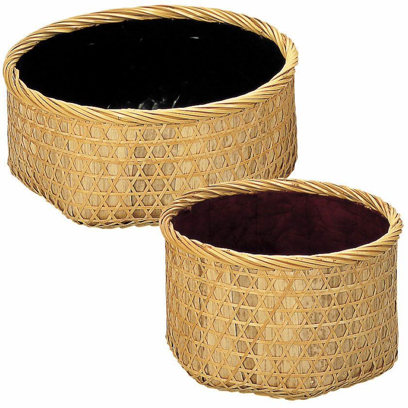 茶道具 炭斗（炭取・すみとり） 唐筆篭一双 又妙斎好写