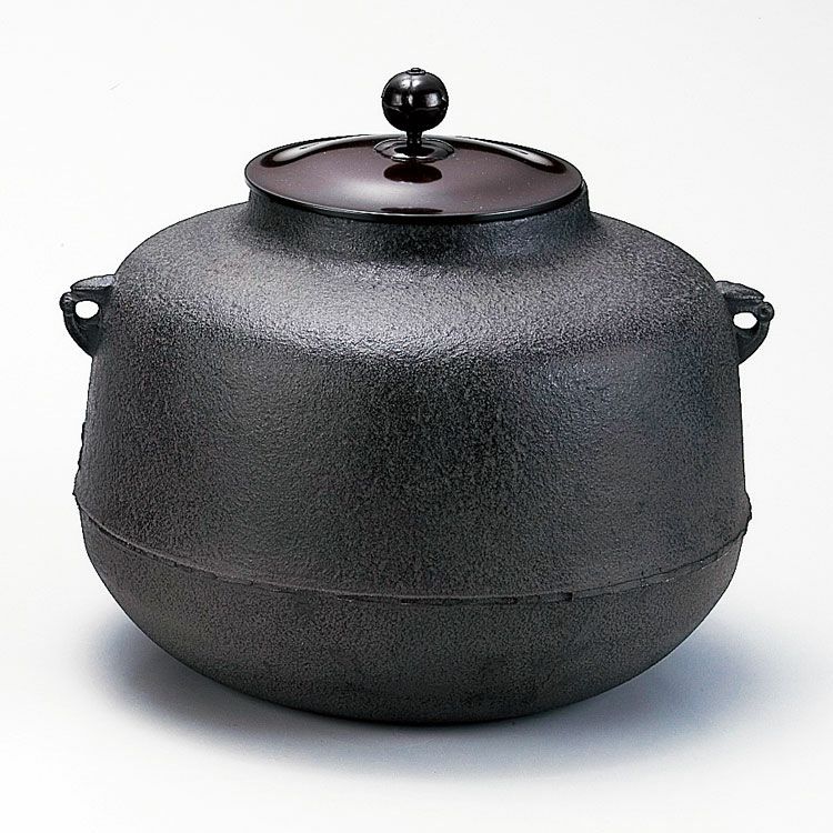 新】釜師 菊池政光 菊桐地紋 鉄瓶 煎茶道具 茶道具 鉄瓶 菊地政光 桔梗