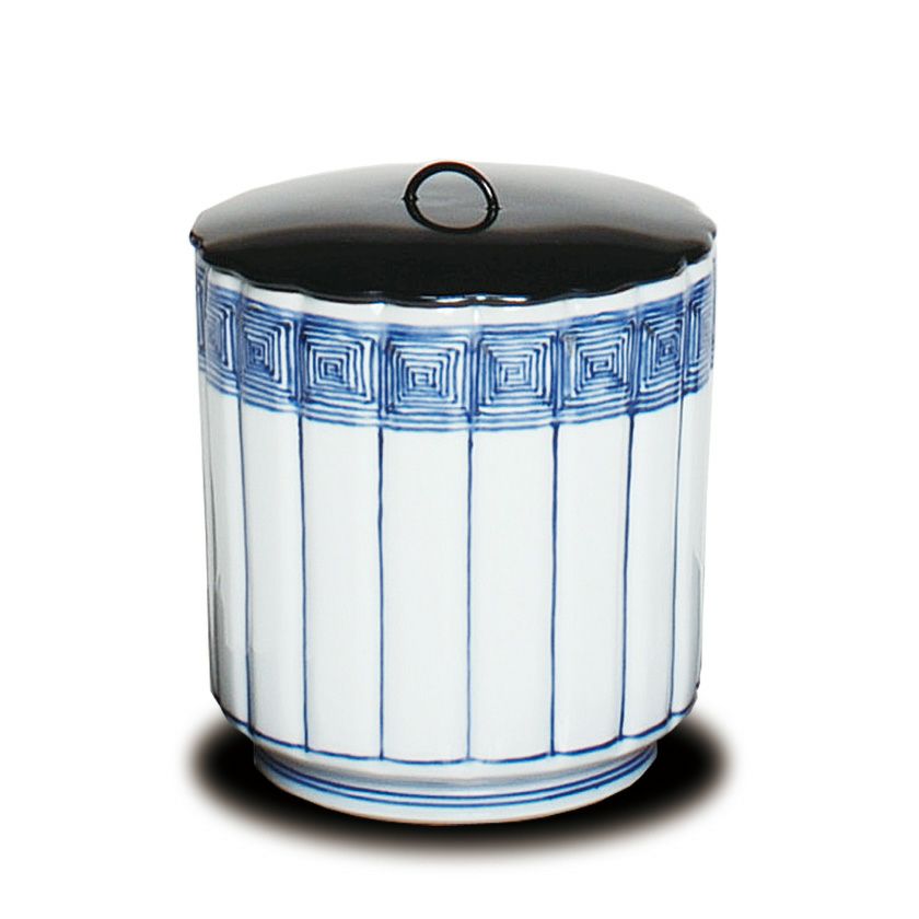 T190 水指 『青磁 水指』『月白』『妙高焼』『髙井進』 共箱