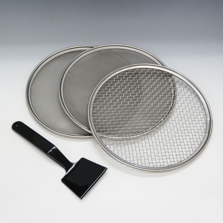 六方式 灰篩 灰ふるい 茶道具 細目 中目 粗目 3点セット 茶道具 六