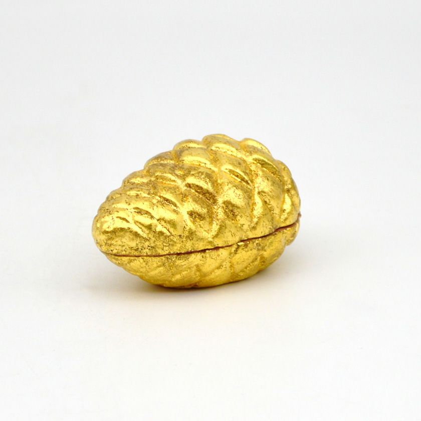 茶道具 香合 松毬（まつぼっくり）中村良二作