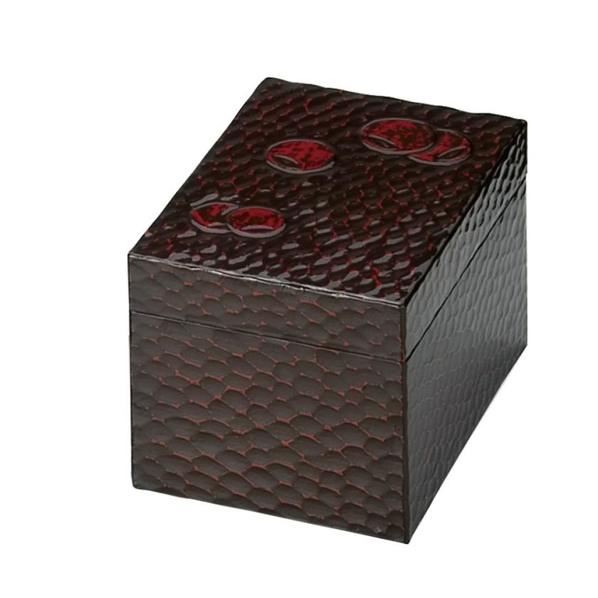 茶道具 茶箱（ちゃばこ） 利休茶箱 鎌倉彫 壺々（つぼつぼ） 幸斎