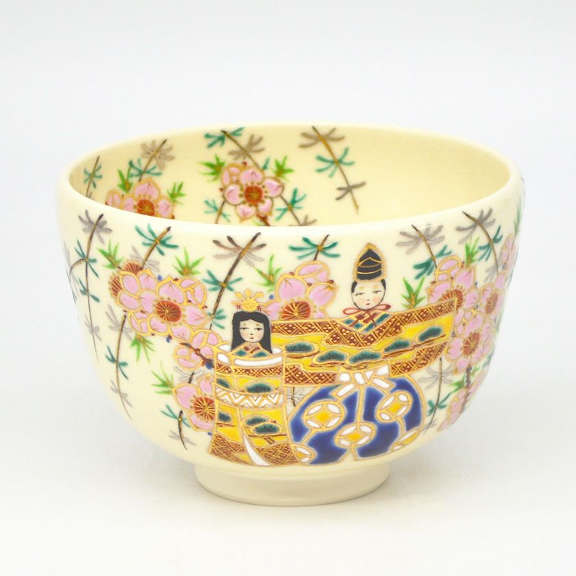 茶道具 抹茶茶碗（まっちゃちゃわん） 茶碗 仁清 立雛 田中 万祥