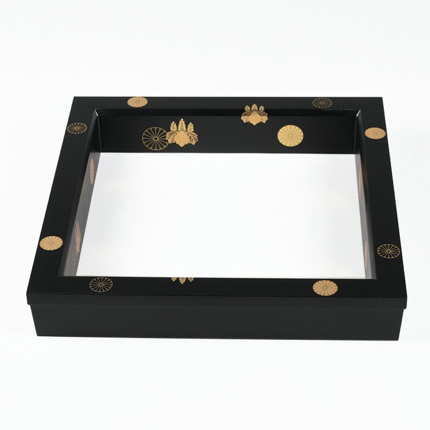 茶道具 炉縁（ろぶち） 炉縁 黒塗 ツヤ消 高台寺蒔絵 中村 宗悦 | 千年