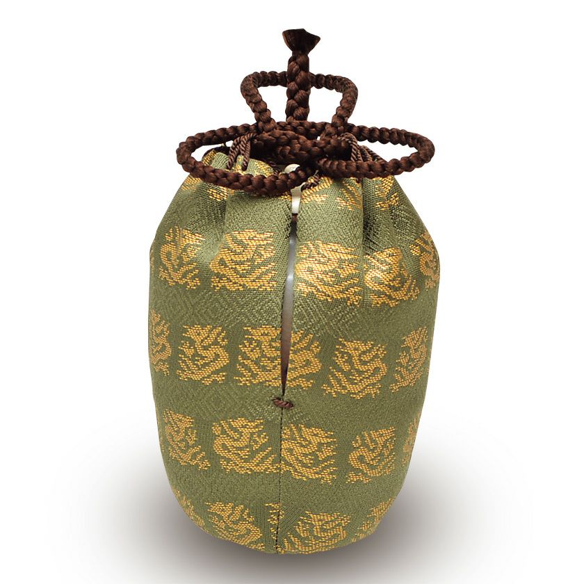 茶道具 茶入（ちゃいれ） 萩焼 肩衝茶入 仕覆、蓋付 林紅陽 | 千年の