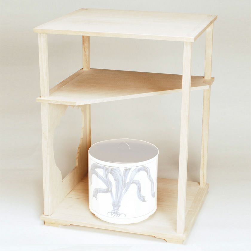 茶道具 棚（たな） 仙翁棚 木地 大日本茶道学会 小林幸斎