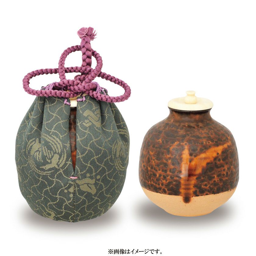 送料込【逢絢亭・新品】茶道具 仕覆 四滴茶入仕覆 正絹 蜀江