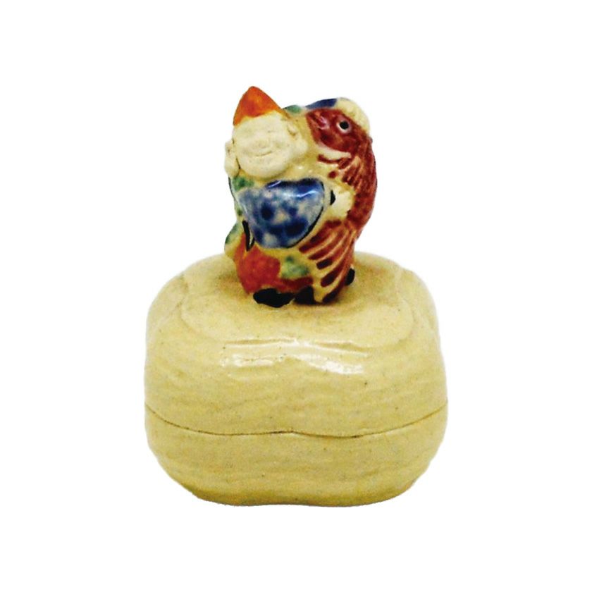 益子焼き 香合 みかん茶入 茶道具 益子焼き 香合 みかん茶入 茶道具