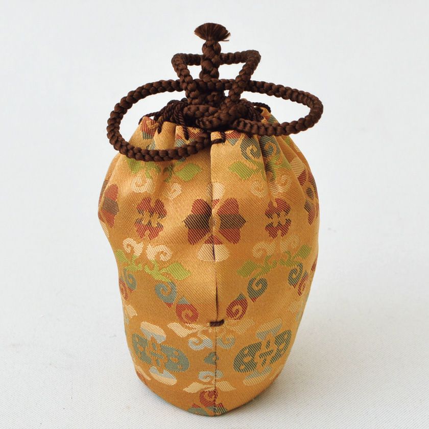 茶道具 山口錠鉄造 古瀬戸 茶入 仕覆付 共箱 V 9357 茶道具 山口錠鉄造