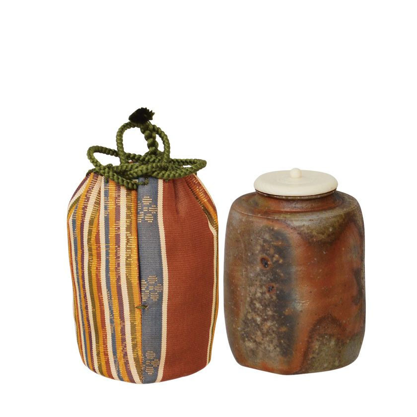 T967 火入 『黄瀬戸 火入』『長谷川青峯 造』 共箱 茶道具 茶道具 共