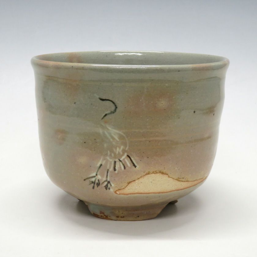 茶道具 抹茶茶碗（まっちゃちゃわん） 御本立鶴茶碗 銘「宇袮野（うね