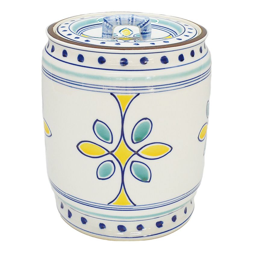 茶道具 水指（水差・みずさし） 紅毛 幾何文 水指 手塚 祥堂 | 千年の