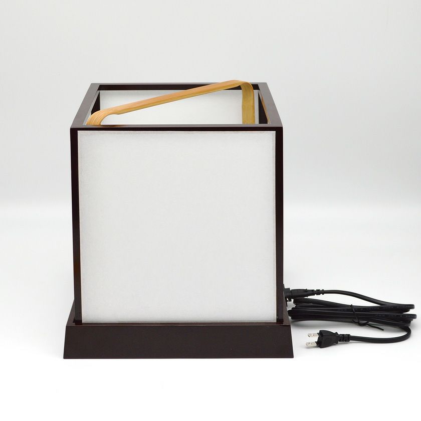 13905/夜咄茶会 御座敷行灯 あんどん 行燈 露地行灯 竹製取手 白木地