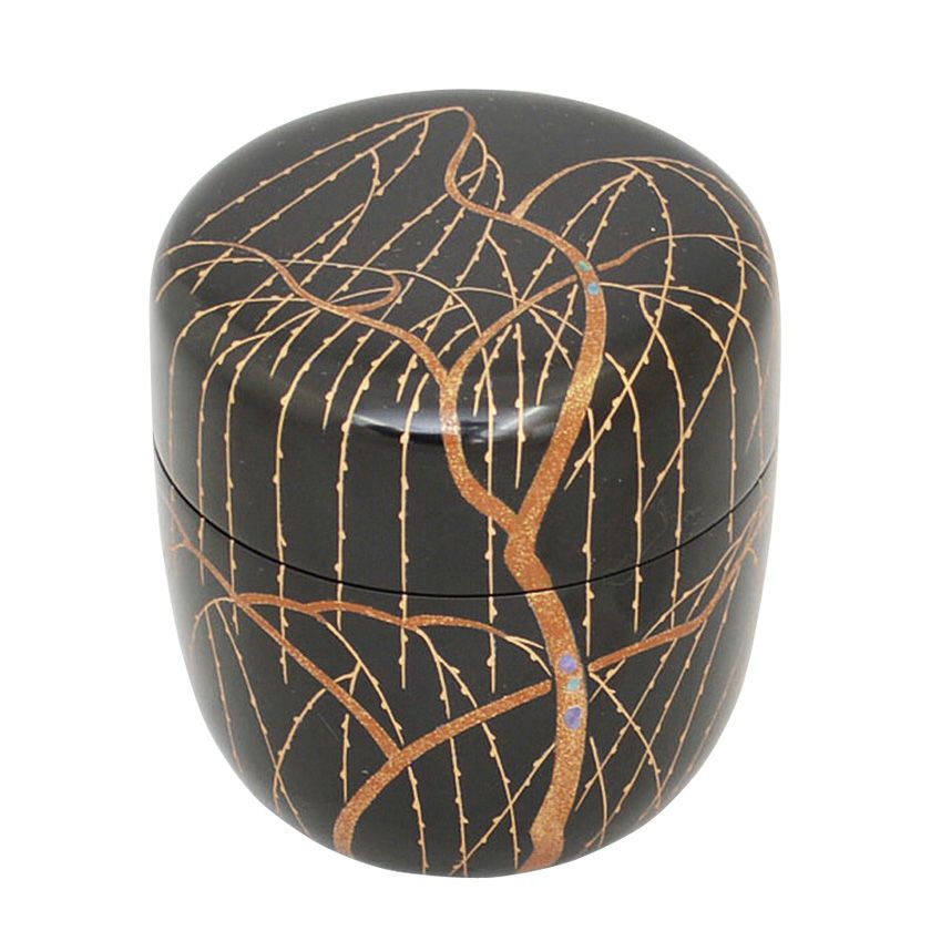 茶道具 薄茶器（うすちゃき） 中棗 芽柳蒔絵 今井 千鶴 | 千年の香り