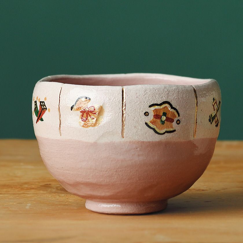 茶道具 抹茶茶碗（まっちゃちゃわん） 季節茶碗 宝尽くし 吉村 楽入