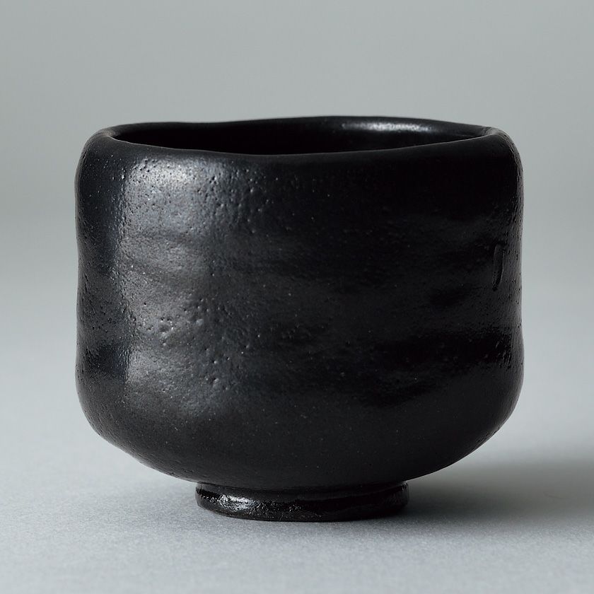 ラッキーライラック 茶道具 楽吉左衛門 黒楽茶碗 N 5732 ラッキー