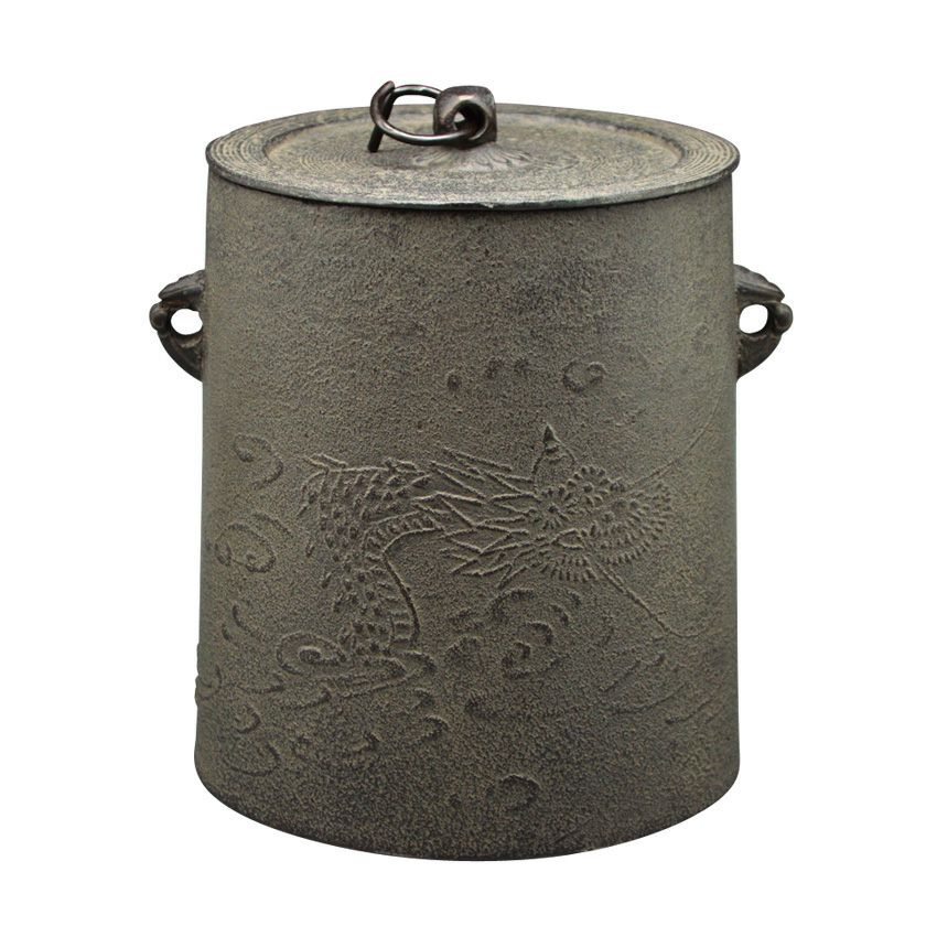 茶道具 風炉釜（ふろがま） 雲龍釜 大 菊地 政光 | 千年の香り 千紀園