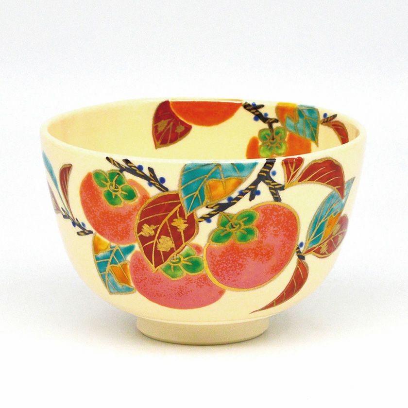 平安 伊坂清香 色絵鯉幟之図 抹茶碗 茶道具 共箱(84) 茶道具 抹茶茶碗（