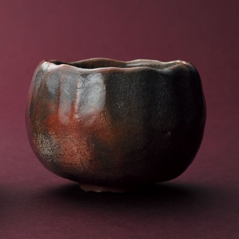茶道具『赤楽茶碗』 萬福堂 楽入 作 作品紹介 | 吉村楽入